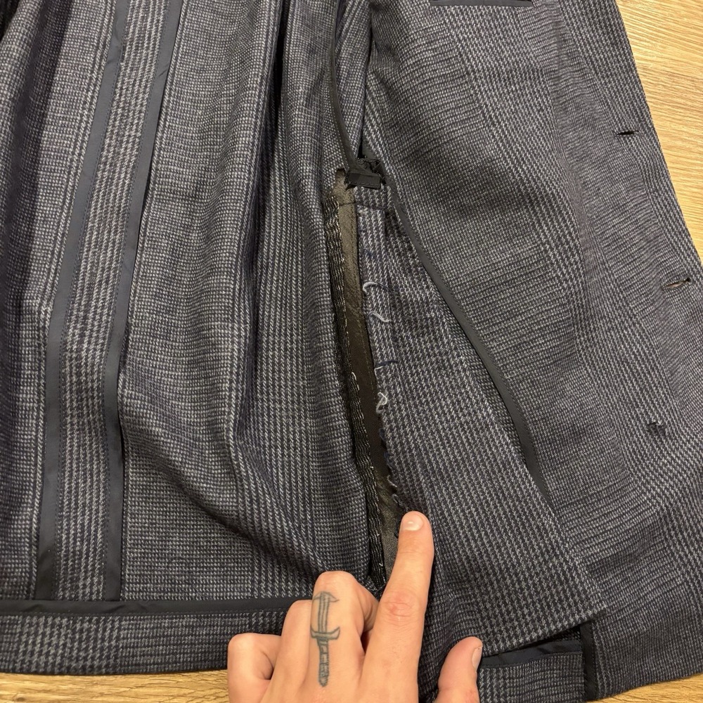 Ralph Lauren Purple Label "Gregory" Suit Slim 42L Fits 40L Grey Glen Plaid 34x32 - Picture 6 of 16